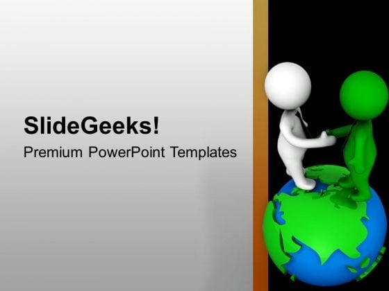 3d Men Handshake On Globe PowerPoint Templates Ppt Backgrounds For Slides 0713 3d Men Handshake On Globe PowerPoint Templates Ppt Backgrounds For Slides 0713