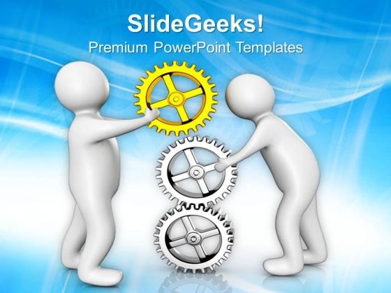 3d Men Holding Gear Wheels PowerPoint Templates Ppt Backgrounds For Slides 0813 3d Men Holding Gear Wheels PowerPoint Templates Ppt Backgrounds For Slides 0813