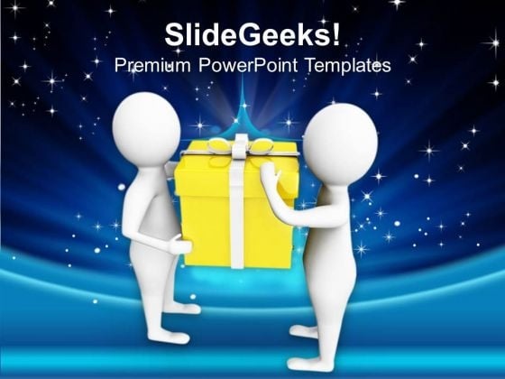 3d Men Holding Gift PowerPoint Templates Ppt Backgrounds For Slides 0713 3d Men Holding Gift PowerPoint Templates Ppt Backgrounds For Slides 0713