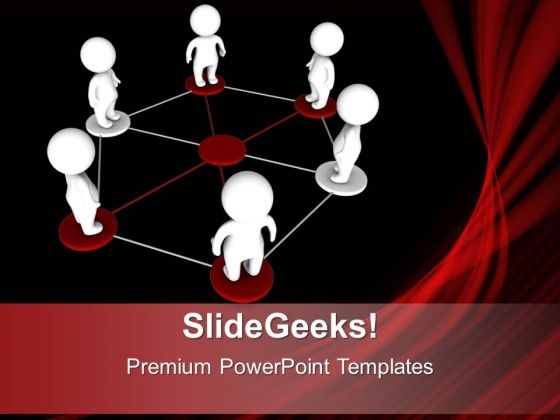 3d Men Networking Concept Business PowerPoint Templates Ppt Background For Slides 1112