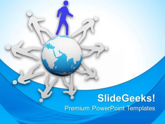 3d Men Running Around The World PowerPoint Templates Ppt Backgrounds For Slides 0813 3d Men Running Around The World PowerPoint Templates Ppt Backgrounds For Slides 0813