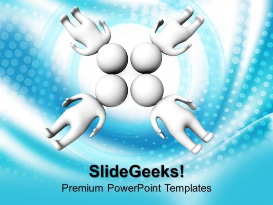 3d Men With Joining Heads PowerPoint Templates And PowerPoint Themes 0912 3d Men With Joining Heads PowerPoint Templates And PowerPoint Themes 0912