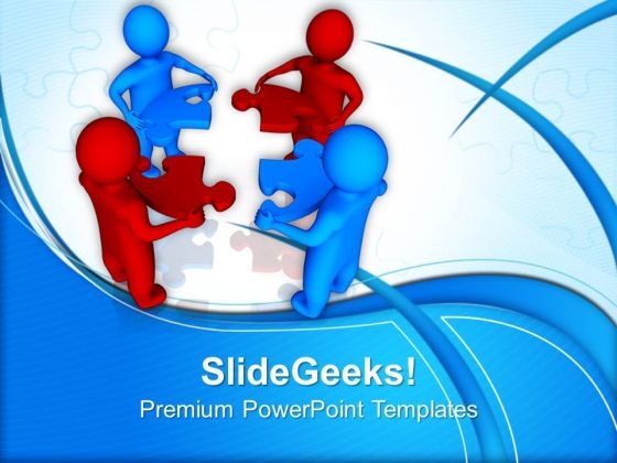 3d Men With Red And Blue Puzzle Pieces Jigsaw PowerPoint Templates And PowerPoint Themes 1012 3d Men With Red And Blue Puzzle Pieces Jigsaw PowerPoint Templates And PowerPoint Themes 1012