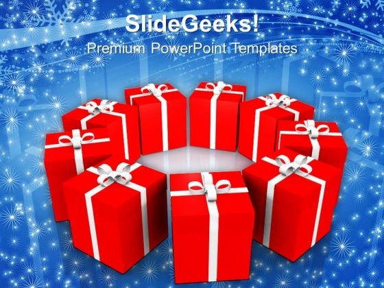 3d Packed Gifts In Circle Festival PowerPoint Templates Ppt Backgrounds For Slides 1112 3d Packed Gifts In Circle Festival PowerPoint Templates Ppt Backgrounds For Slides 1112