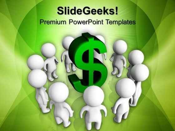 3d People Around Dollar Sign Finance PowerPoint Templates And PowerPoint Themes 1012 3d People Around Dollar Sign Finance PowerPoint Templates And PowerPoint Themes 1012