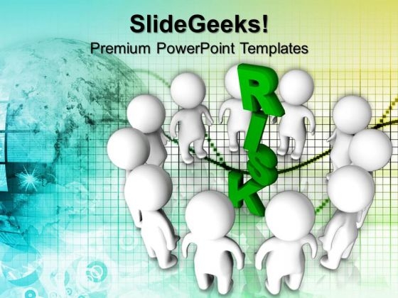 3d People Around Green Risk PowerPoint Templates And PowerPoint Themes 1012 3d People Around Green Risk PowerPoint Templates And PowerPoint Themes 1012