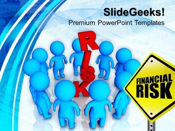 3d People Around Risk Business PowerPoint Templates And PowerPoint Themes 1012 3d People Around Risk Business PowerPoint Templates And PowerPoint Themes 1012