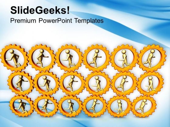 3d People Running In Gear Wheels PowerPoint Templates Ppt Backgrounds For Slides 0213 3d People Running In Gear Wheels PowerPoint Templates Ppt Backgrounds For Slides 0213