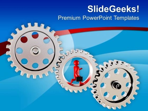 3d Render Of A Man Running On Gears PowerPoint Templates Ppt Backgrounds For Slides 0713 3d Render Of A Man Running On Gears PowerPoint Templates Ppt Backgrounds For Slides 0713