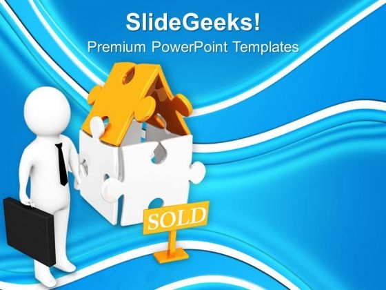 3d Render Of Sold House PowerPoint Templates Ppt Backgrounds For Slides 0713 3d Render Of Sold House PowerPoint Templates Ppt Backgrounds For Slides 0713