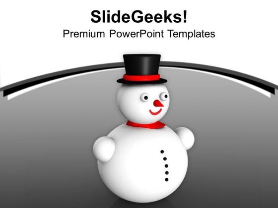 3d Snowman With Hat Holiday PowerPoint Templates Ppt Backgrounds For Slides 1212 3d Snowman With Hat Holiday PowerPoint Templates Ppt Backgrounds For Slides 1212