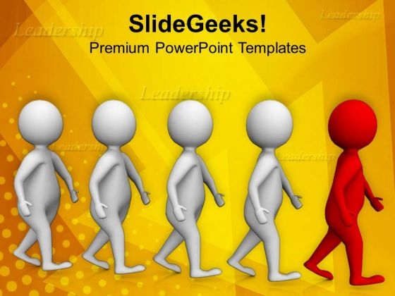 3d Team Behind Leader PowerPoint Templates Ppt Backgrounds For Slides 0813 3d Team Behind Leader PowerPoint Templates Ppt Backgrounds For Slides 0813