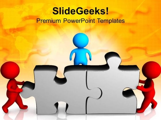 3d Team Cooperation Business Solution PowerPoint Templates Ppt Backgrounds For Slides 0413