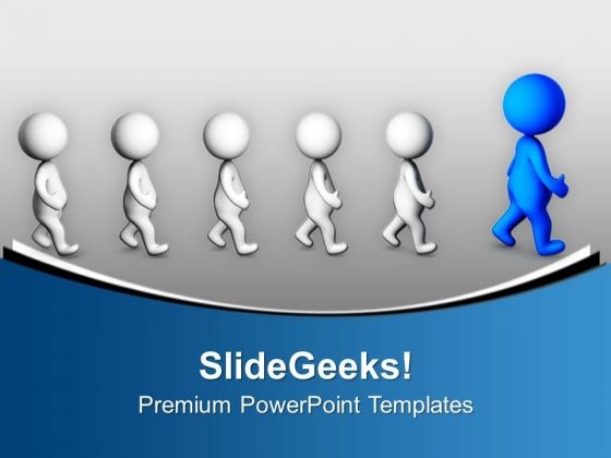 3d Team Following Their Leader PowerPoint Templates Ppt Backgrounds For Slides 0713 3d Team Following Their Leader PowerPoint Templates Ppt Backgrounds For Slides 0713