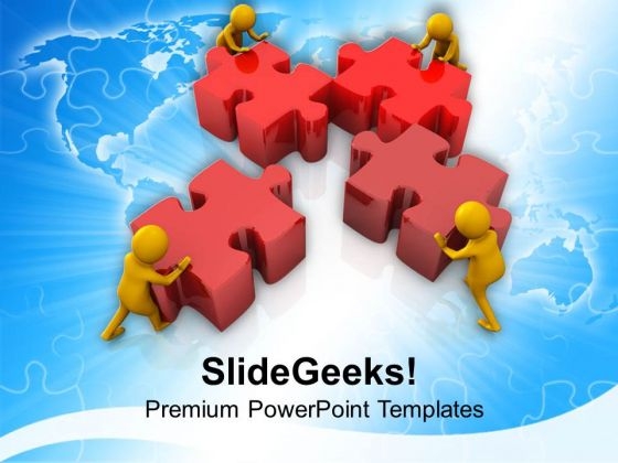 3d Team Solving Puzzle PowerPoint Templates Ppt Backgrounds For Slides 0813 3d Team Solving Puzzle PowerPoint Templates Ppt Backgrounds For Slides 0813