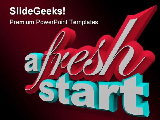 A Fresh Start PowerPoint Templates And PowerPoint Backgrounds 0111 A Fresh Start PowerPoint Templates And PowerPoint Backgrounds 0111