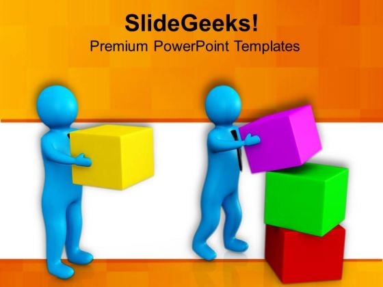 A Man Helping His Co Worker PowerPoint Templates Ppt Backgrounds For Slides 0713 A Man Helping His Co Worker PowerPoint Templates Ppt Backgrounds For Slides 0713