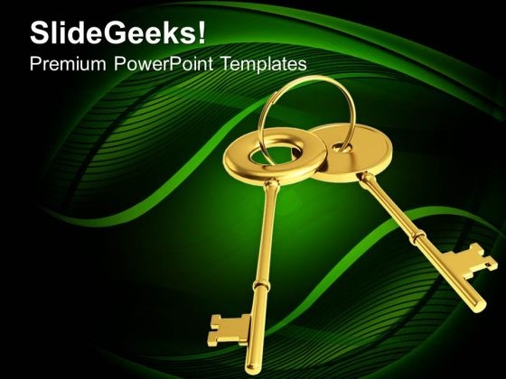 A Pair Of Golden Keys PowerPoint Templates Ppt Backgrounds For Slides 0113 A Pair Of Golden Keys PowerPoint Templates Ppt Backgrounds For Slides 0113