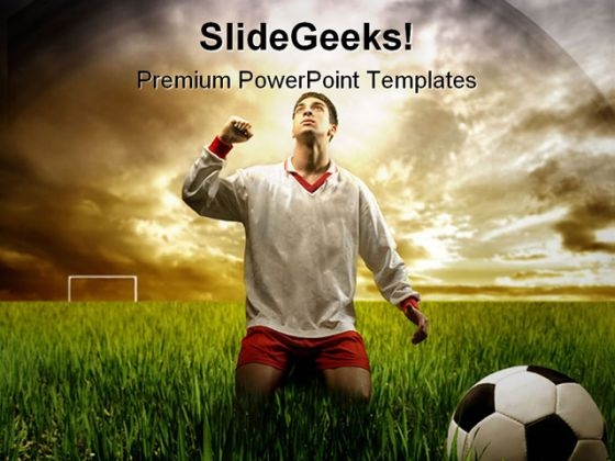 A Soccer Player Sports PowerPoint Templates And PowerPoint Backgrounds 0211  - PowerPoint Templates