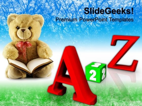 A To Z Education Children PowerPoint Templates And PowerPoint Themes 0812