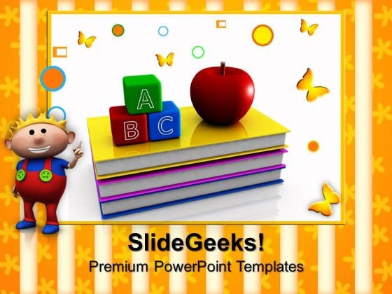 Abc Blocks And Apple Education PowerPoint Templates And PowerPoint Themes 0912