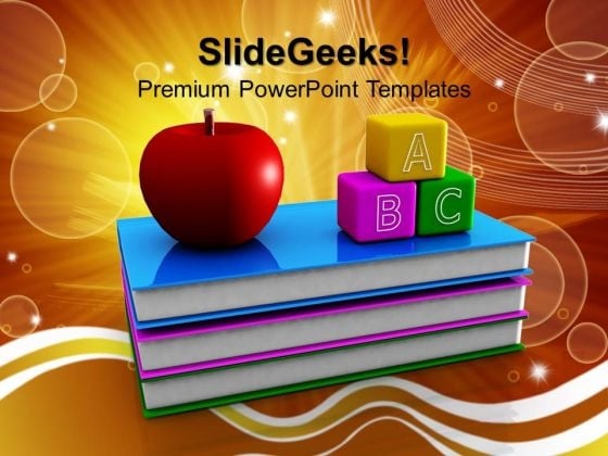 Abc Blocks And Books Education PowerPoint Templates And PowerPoint Themes 1012 Abc Blocks And Books Education PowerPoint Templates And PowerPoint Themes 1012