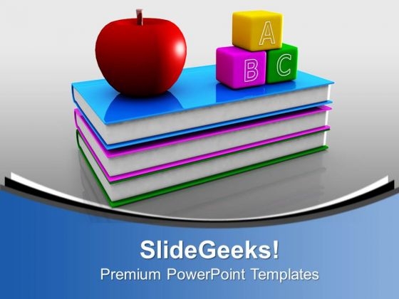 Abc Blocks And Red Apple Children Education PowerPoint Templates Ppt Backgrounds For Slides 0113 Abc Blocks And Red Apple Children Education PowerPoint Templates Ppt Backgrounds For Slides 0113