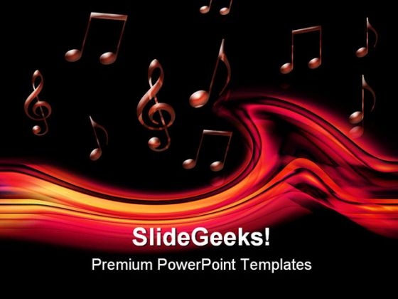 Abstract Music PowerPoint Template 0610 Abstract Music PowerPoint Template 0610