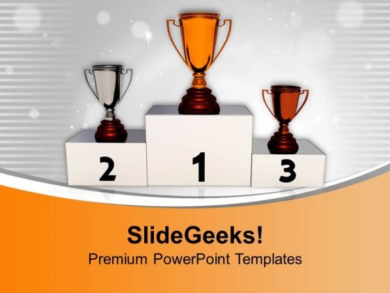 Achieve Trophy For Excellence PowerPoint Templates Ppt Backgrounds For Slides 0513 Achieve Trophy For Excellence PowerPoint Templates Ppt Backgrounds For Slides 0513