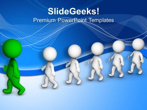 Always Show A Right Path PowerPoint Templates Ppt Backgrounds For Slides 0613