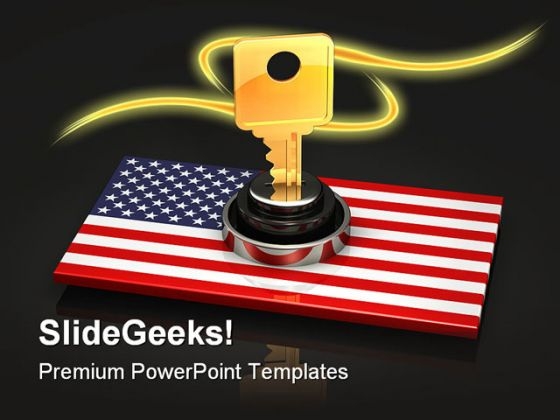America National Key Security PowerPoint Backgrounds And Templates 1210