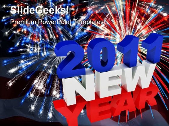 America New Year 2011 Festival PowerPoint Template 1010 America New Year 2011 Festival PowerPoint Template 1010