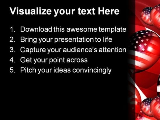 american balloons01 festival powerpoint template 1010 text