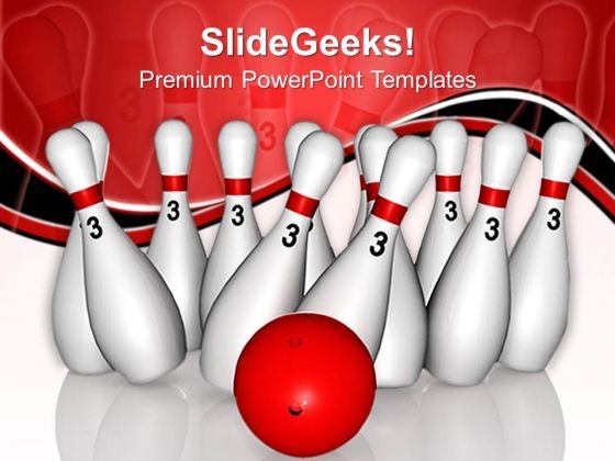 American Bowling Game PowerPoint Templates And PowerPoint Themes 0612