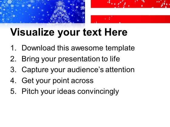 American Flag Christmas Point Templates Ppt Backgrounds For American Flag Christmas Point Templates Ppt Backgrounds For Slides 0113 Print