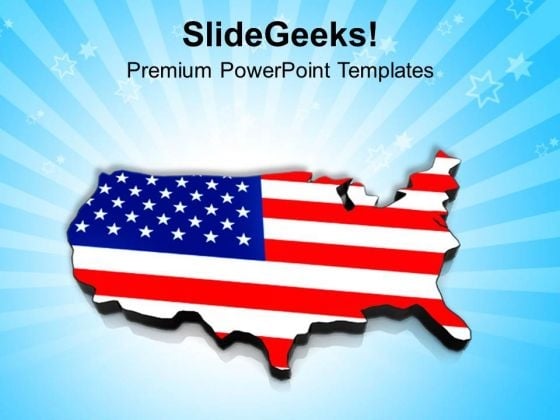 American Flag Concept Of Patriotism PowerPoint Templates Ppt Backgrounds For Slides 0913