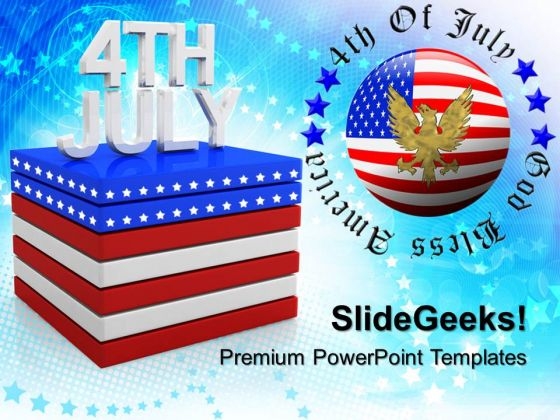 American Independence Day 4th July PowerPoint Templates And PowerPoint Themes 0612