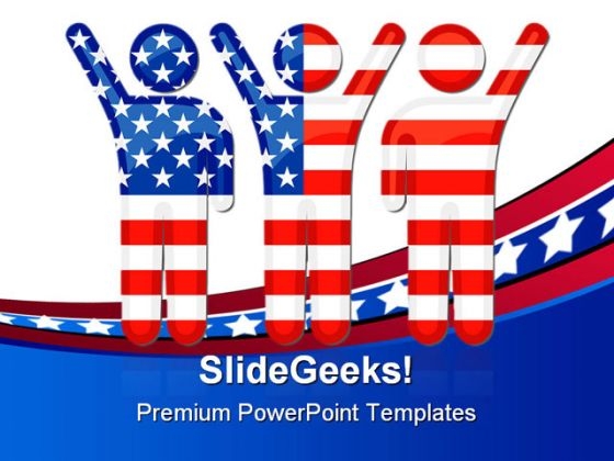 American People PowerPoint Template 1010 American People PowerPoint Template 1010