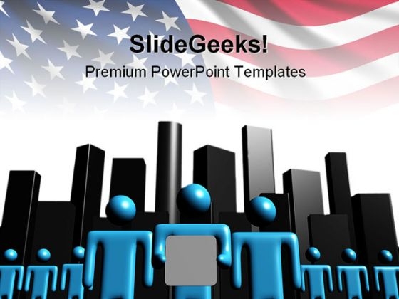 American Team Business PowerPoint Backgrounds And Templates 0111