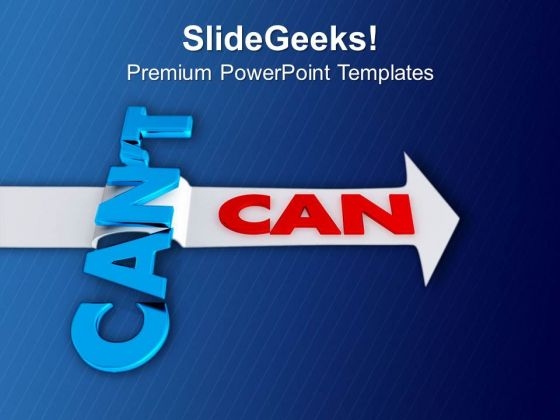 An Arrow With The Word Can Target PowerPoint Templates Ppt Backgrounds For Slides 0413 An Arrow With The Word Can Target PowerPoint Templates Ppt Backgrounds For Slides 0413