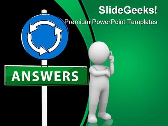 Answers Signpost Business PowerPoint Templates And PowerPoint Backgrounds 0511 Answers Signpost Business PowerPoint Templates And PowerPoint Backgrounds 0511