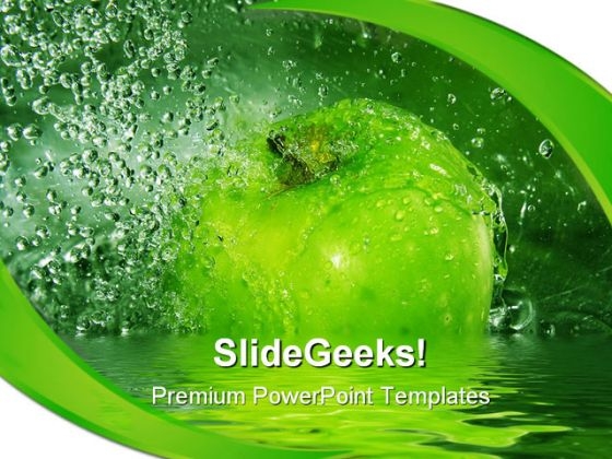 Apple Splash Health PowerPoint Themes And PowerPoint Slides 0211 Apple Splash Health PowerPoint Themes And PowerPoint Slides 0211