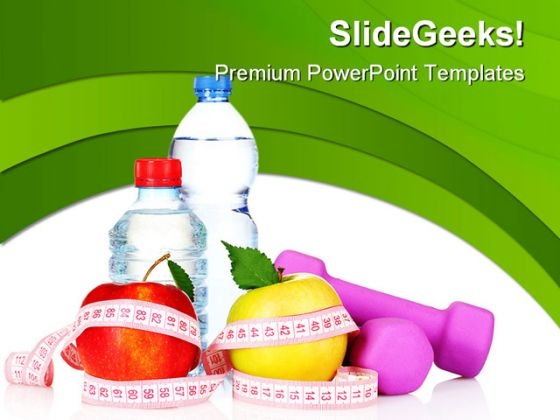 Apple With Measure Tape Health PowerPoint Themes And PowerPoint Slides 0911 Apple With Measure Tape Health PowerPoint Themes And PowerPoint Slides 0911
