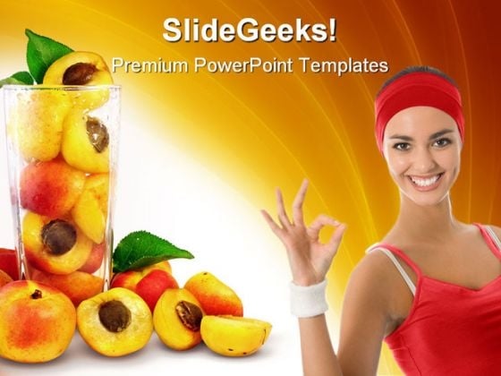 Apricots In The Glass Health PowerPoint Themes And PowerPoint Slides 0211 Apricots In The Glass Health PowerPoint Themes And PowerPoint Slides 0211
