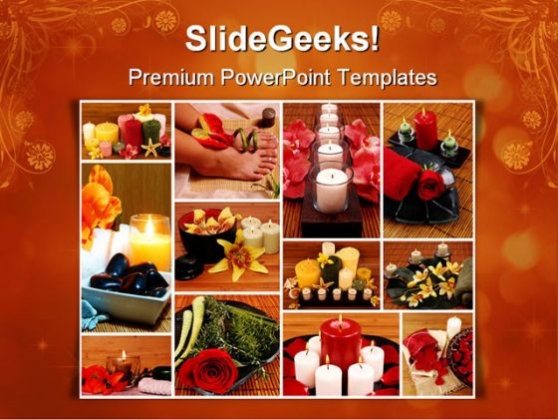 Aromatheraphy Beauty PowerPoint Template 1010 Aromatheraphy Beauty PowerPoint Template 1010