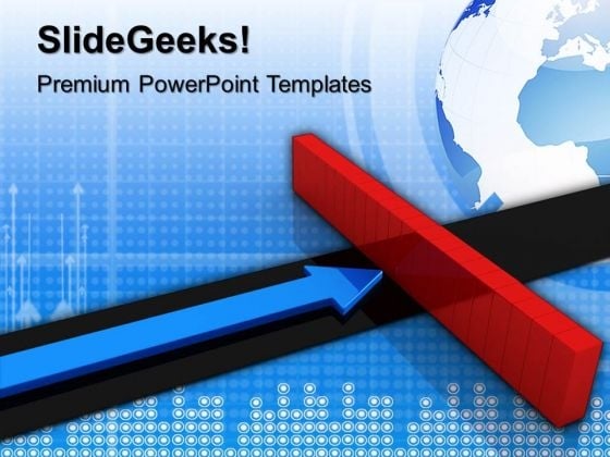 Arrow And Wall Metaphor PowerPoint Templates And PowerPoint Themes 1012 Arrow And Wall Metaphor PowerPoint Templates And PowerPoint Themes 1012