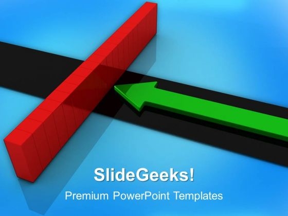 Arrow And Wall Success PowerPoint Templates And PowerPoint Themes 1012 Arrow And Wall Success PowerPoint Templates And PowerPoint Themes 1012
