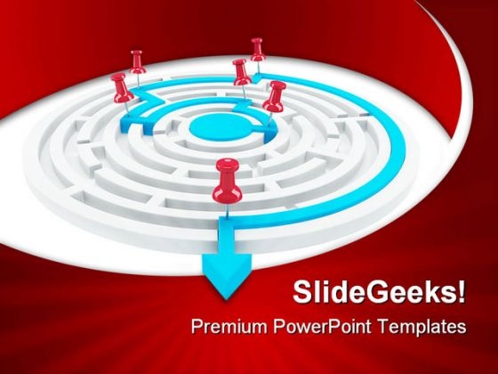 Arrow Success Maze Business PowerPoint Templates And PowerPoint Backgrounds 0511 Arrow Success Maze Business PowerPoint Templates And PowerPoint Backgrounds 0511