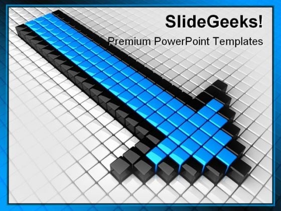 Arrow Symbol PowerPoint Template 0810 Arrow Symbol PowerPoint Template 0810