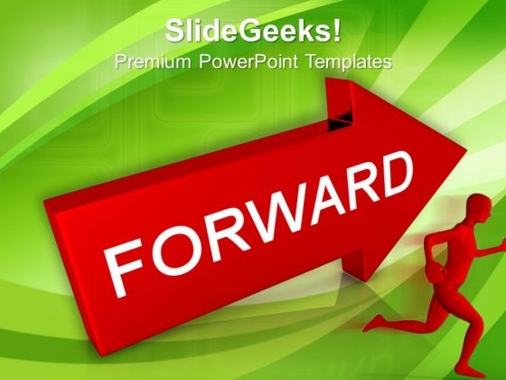 Arrow With Forward PowerPoint Templates And PowerPoint Themes 1012